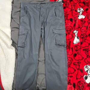 Nuvolari Men's Gray Cargo Pants